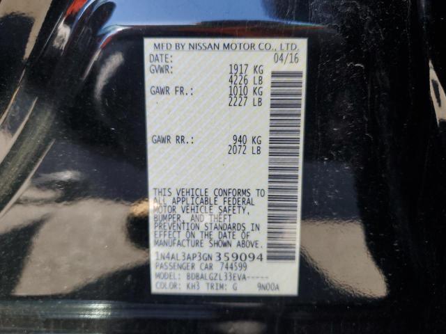 VIN 1N4AL3AP3GN359094 2016 Nissan Altima, 2.5 no.12