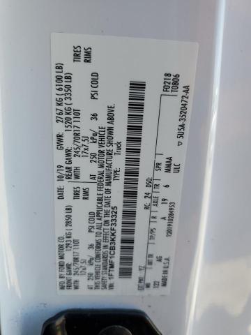 2019 Ford F150 VIN: 1FTMF1CB3KKF33325 Lot: 50764684