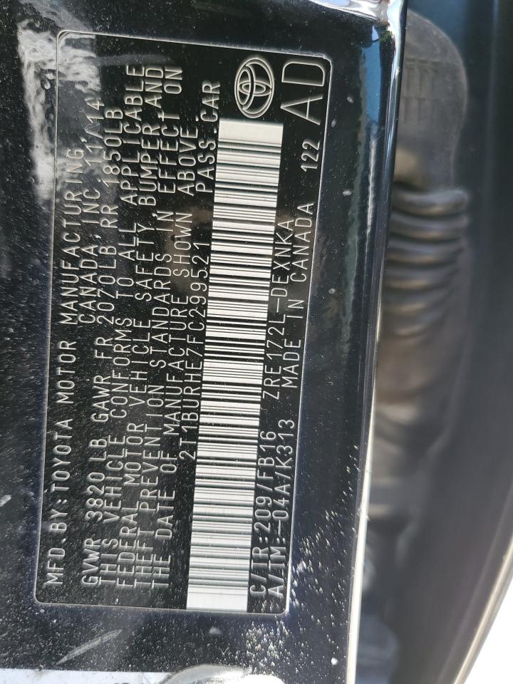 2T1BURHE7FC299521 2015 Toyota Corolla L