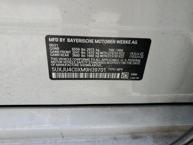 2021 BMW X5 M50I - 5UXJU4C0XM9H39701