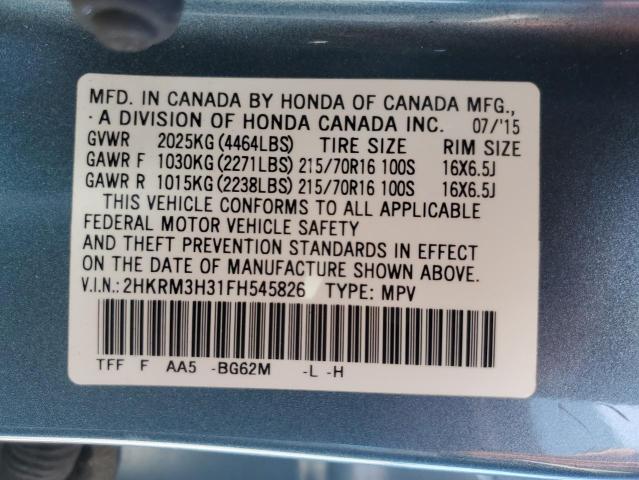 2015 HONDA CR-V LX - 2HKRM3H31FH545826