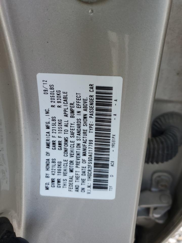 1HGCR2F59DA017799 2013 Honda Accord Sport