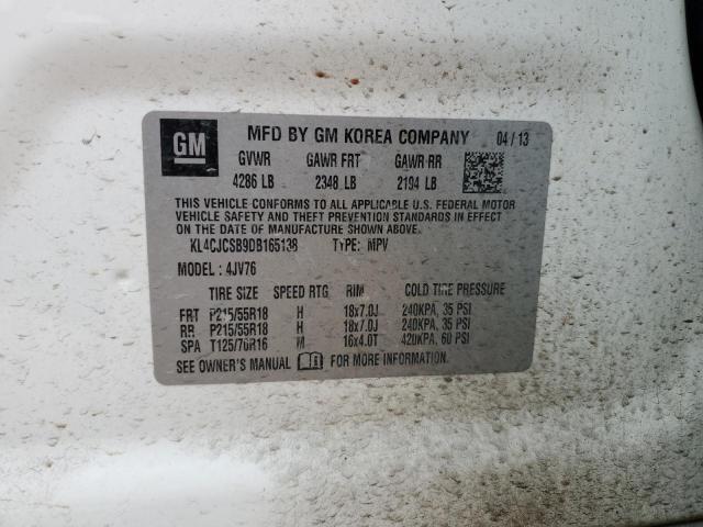 VIN KL4CJCSB9DB165138 2013 Buick Encore no.13