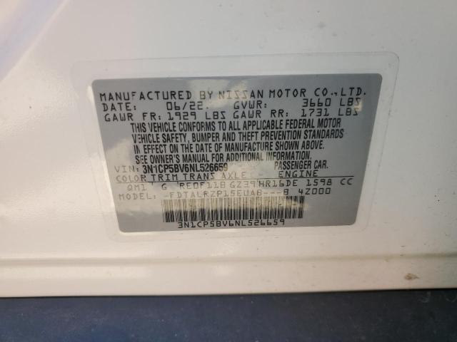 2022 NISSAN KICKS S - 3N1CP5BV6NL526659