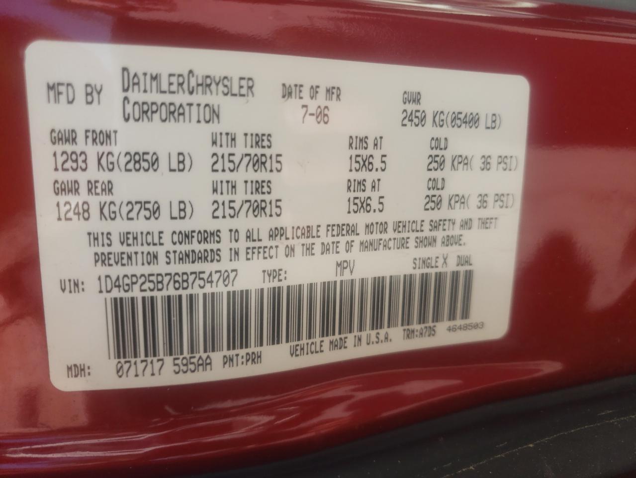 1D4GP25R65B113222 2005 Dodge Caravan Se