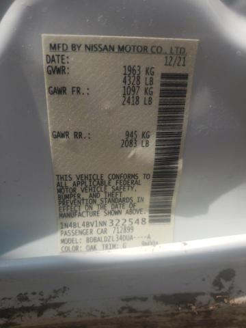 1N4BL4BV1NN322548 Nissan Altima S 12