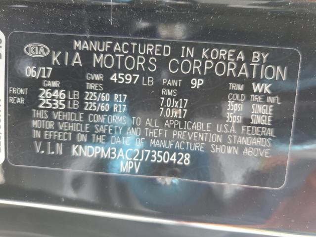 2018 Kia Sportage Lx VIN: KNDPM3AC2J7350428 Lot: 52321714