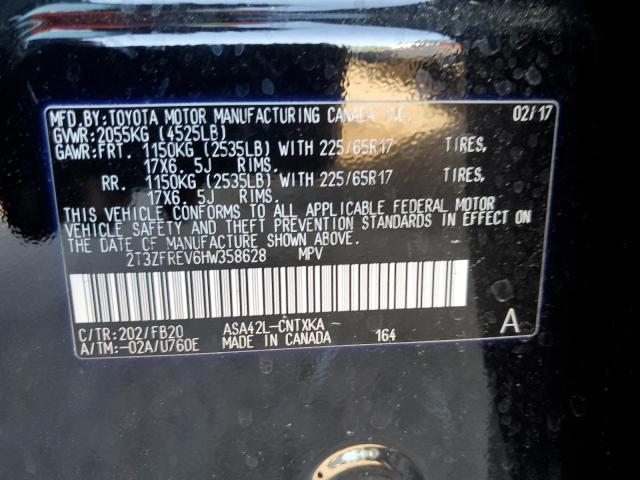 2017 Toyota Rav4 Le VIN: 2T3ZFREV6HW358628 Lot: 50511234