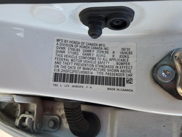 2HGFC2F67LH586514 Honda Civic LX 13