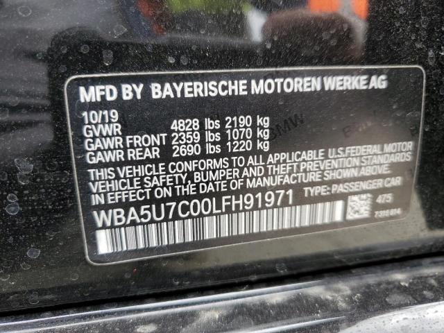 2020 BMW M340I VIN: WBA5U7C00LFH91971 Lot: 51930294