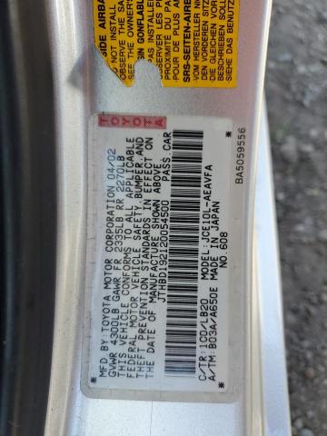 2002 Lexus Is 300 VIN: JTHBD192120054500 Lot: 49393454