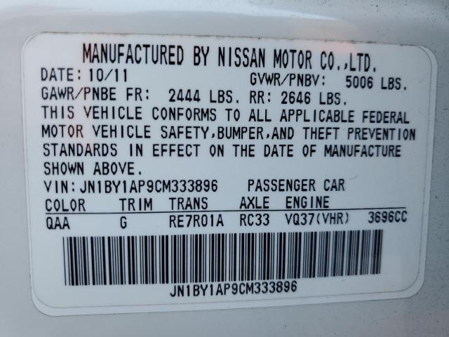 JN1BY1AP9CM333896 2012 Infiniti M37