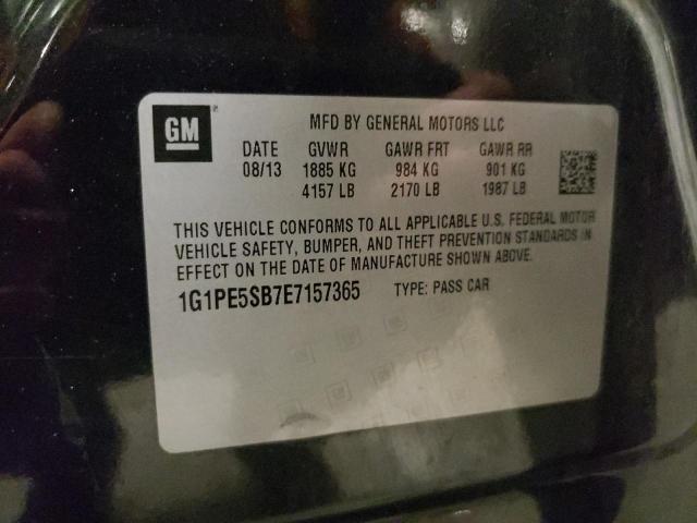 2014 Chevrolet Cruze Lt VIN: 1G1PE5SB7E7157365 Lot: 50862934