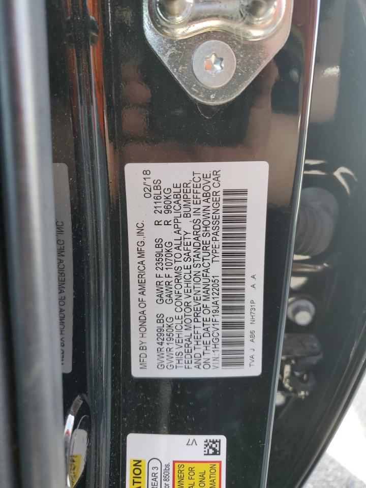 1HGCV1F19JA122051 2018 Honda Accord Lx