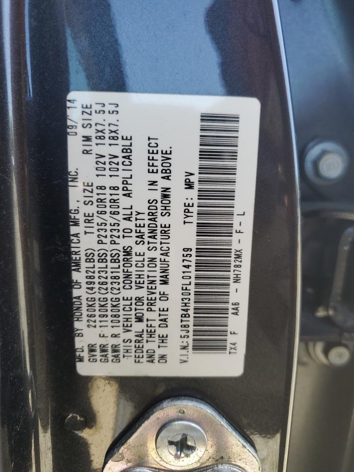 5J8TB4H30FL014759 2015 Acura Rdx