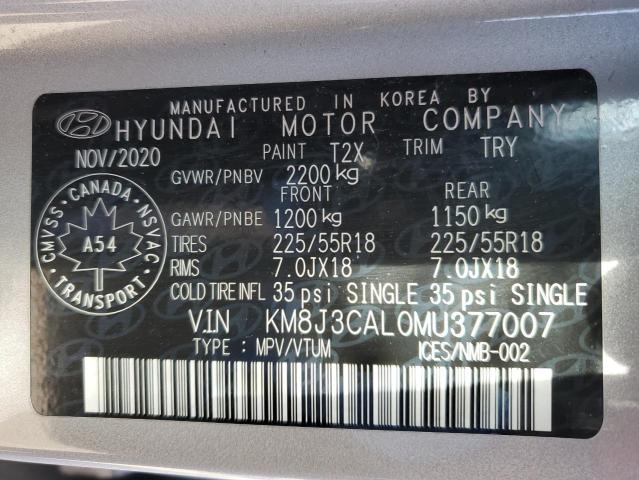 KM8J3CAL0MU377007 2021 HYUNDAI TUCSON - Image 13