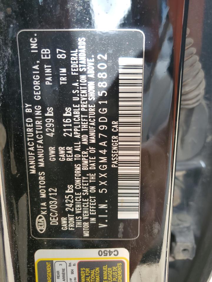 5XXGM4A79DG158802 2013 Kia Optima Lx