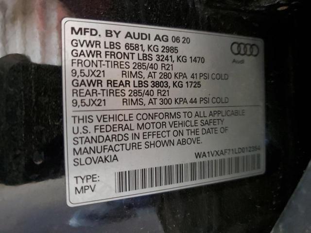 VIN WA1VXAF71LD012354 2020 Audi Q7, Prestige no.13