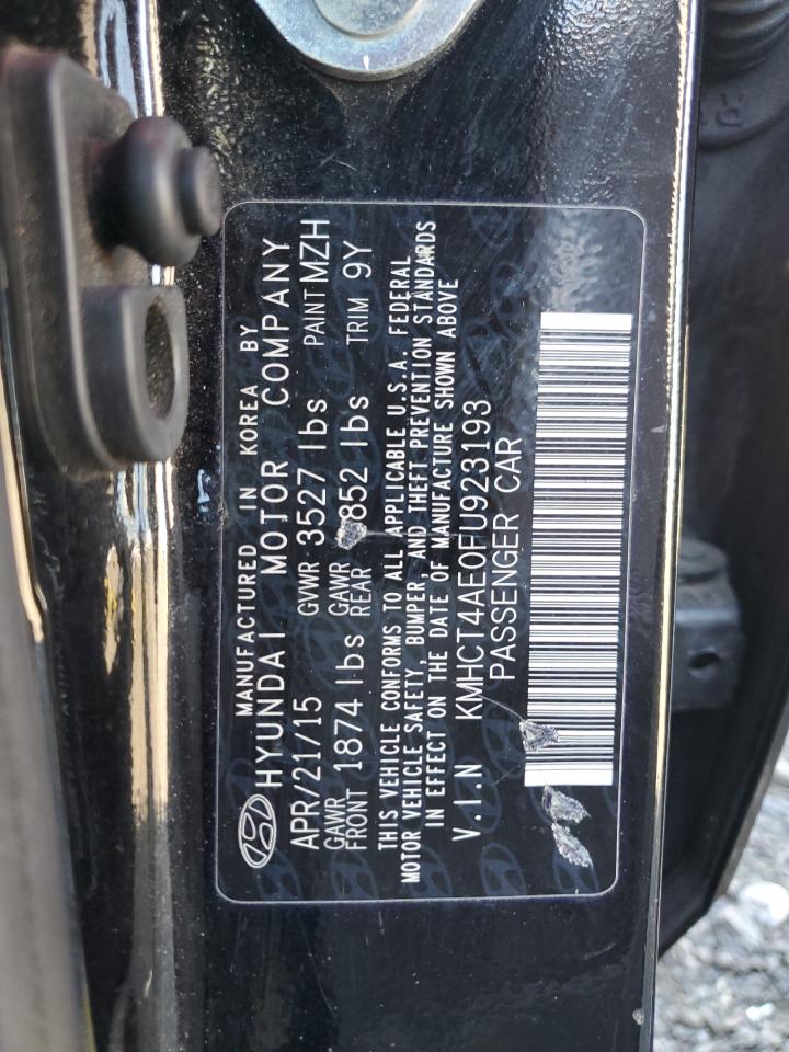 KMHCT4AE0FU923193 2015 Hyundai Accent Gls