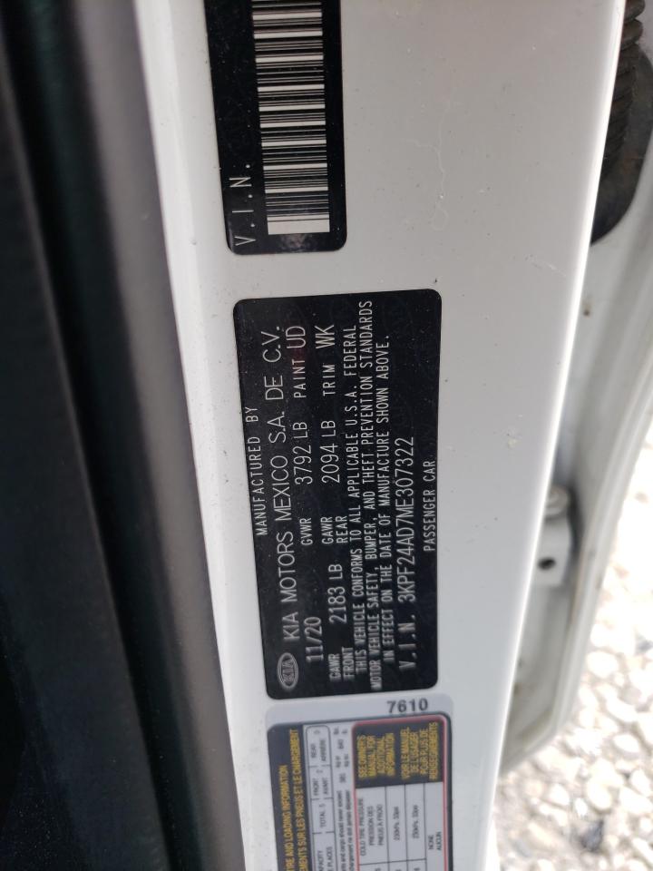 3KPF24AD7ME307322 2021 Kia Forte Fe