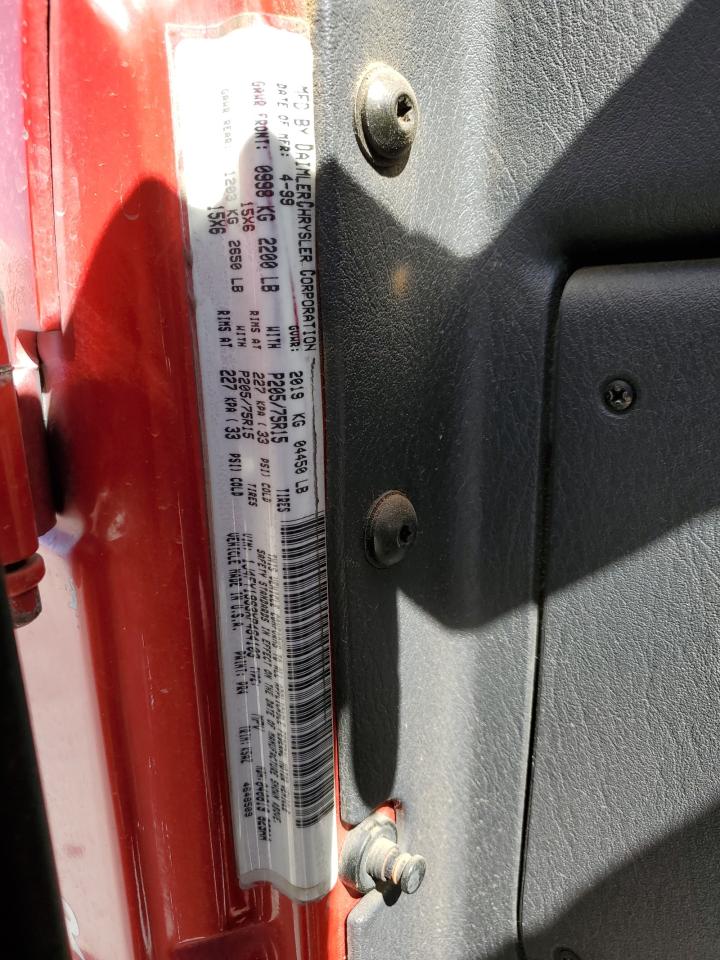 1J4FY19S3XP464103 1999 Jeep Wrangler / Tj Sport