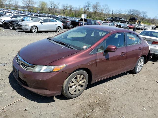 2012 Honda Civic Lx VIN: 2HGFB2F59CH596231 Lot: 52040734