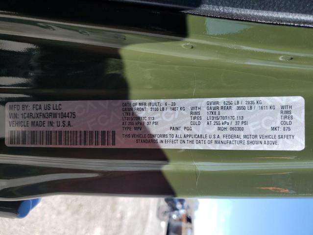 2024 Jeep Wrangler Rubicon VIN: 1C4RJXFN3RW104475 Lot: 50929834