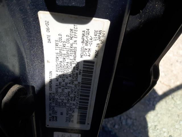 2002 Toyota Highlander Limited VIN: JTEGF21A320061938 Lot: 51152344