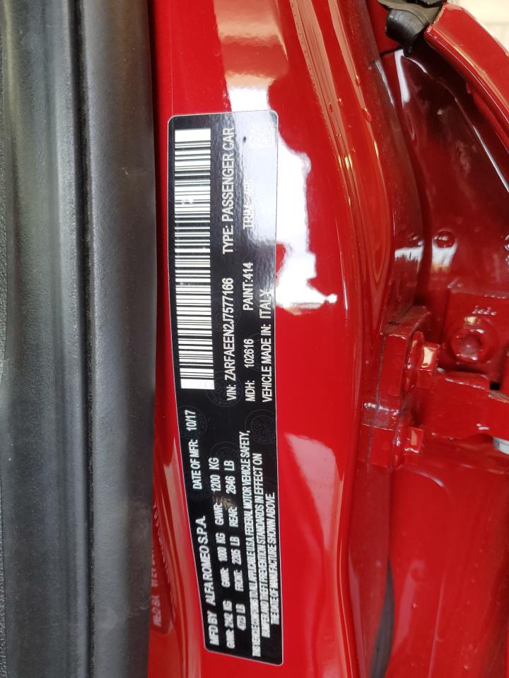 ZARFAEEN2J7577166 2018 Alfa Romeo Giulia Ti Q4
