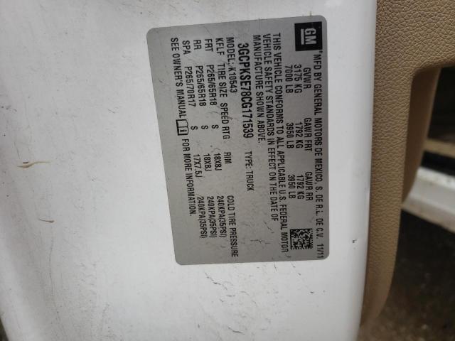 2012 Chevrolet Silverado K1500 Lt VIN: 3GCPKSE78CG171539 Lot: 51668804