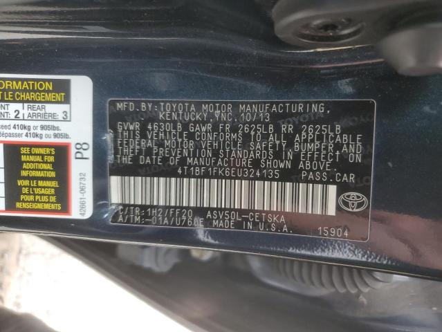 VIN 4T1BF1FK6EU324135 2014 Toyota Camry, L no.12