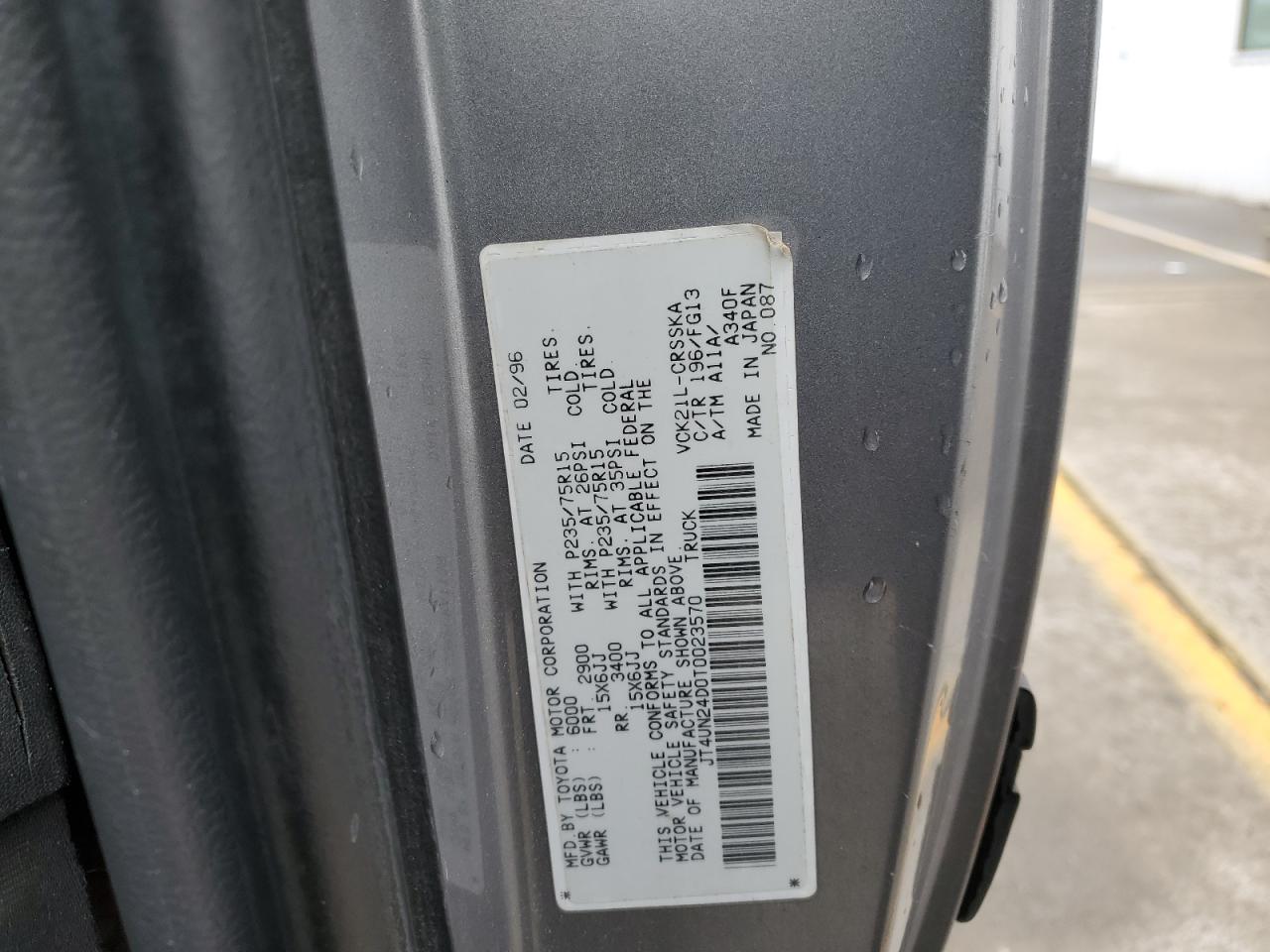 JT4UN24D0T0023570 1996 Toyota T100 Xtracab Sr5