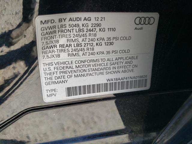 WA18AAF41NA018826 Audi A4 ALLROAD 13