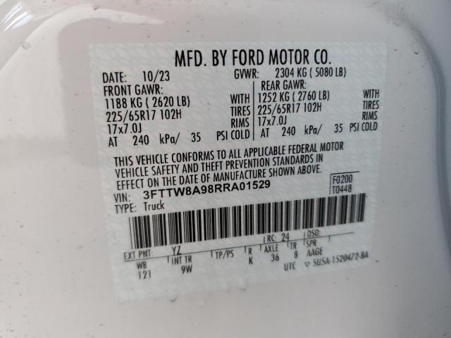 2024 FORD MAVERICK X 3FTTW8A98RRA01529