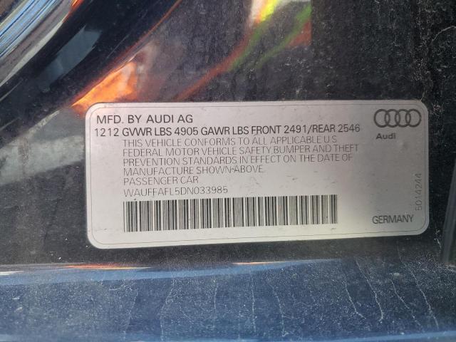 VIN WAUFFAFL5DN033985 2013 Audi A4, Premium Plus no.12