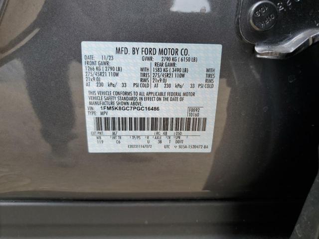 2023 Ford Explorer St VIN: 1FM5K8GC7PGC16486 Lot: 51381614