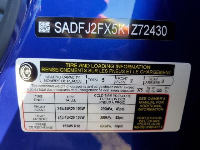 2019 JAGUAR E-PACE S SADFJ2FX5K1Z72430
