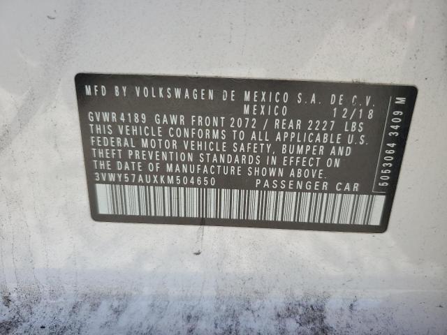 2019 VOLKSWAGEN GOLF SPORT - 3VWY57AUXKM504650