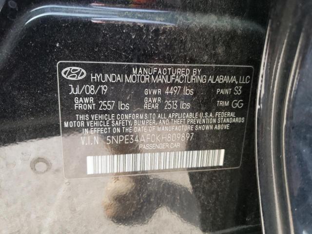 2019 HYUNDAI SONATA LIM - 5NPE34AF0KH809897