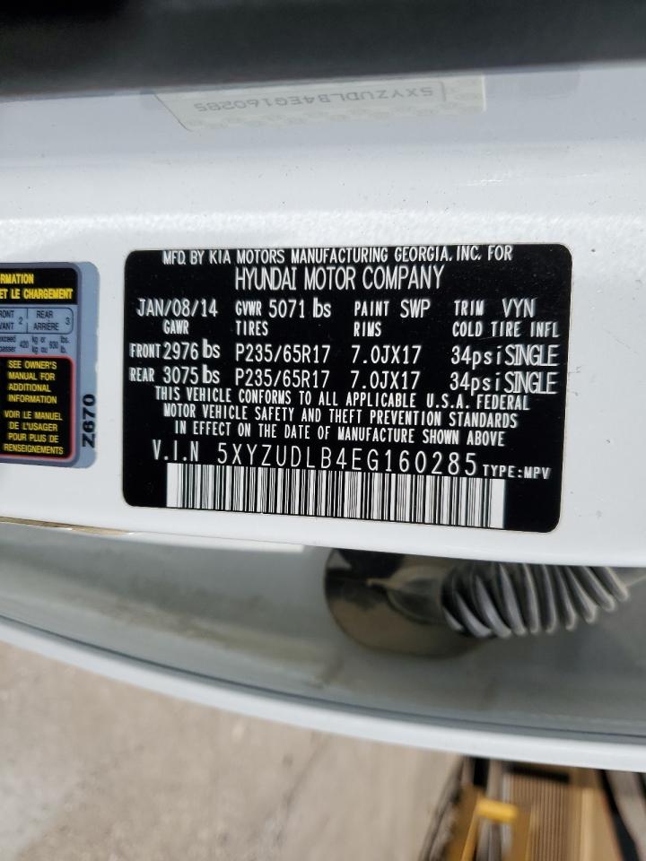 5XYZUDLB4EG160285 2014 Hyundai Santa Fe Sport