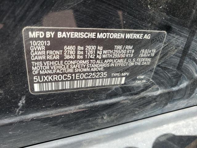 VIN 5UXKR0C51E0C25235 2014 BMW X5, Xdrive35I no.12