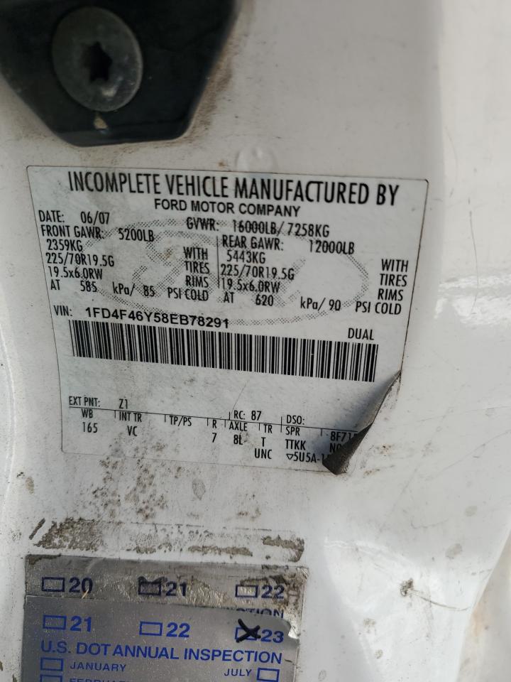 1FD4F46Y58EB78291 2008 Ford F450 Super Duty