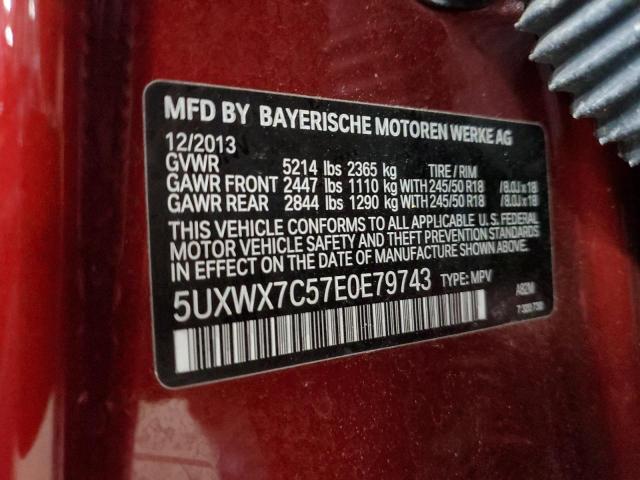 Паркетники BMW X3 2014 Бургунді