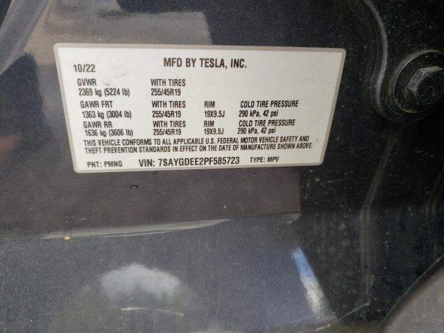 7SAYGDEE2PF585723 Tesla Model Y  13