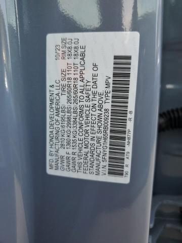 2024 HONDA PILOT TRAI 5FNYG1H65RB009238