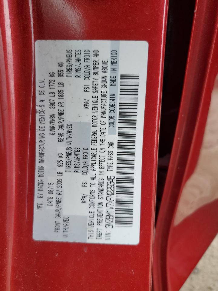 3MZBM1V7XFM229345 2015 Mazda 3 Touring