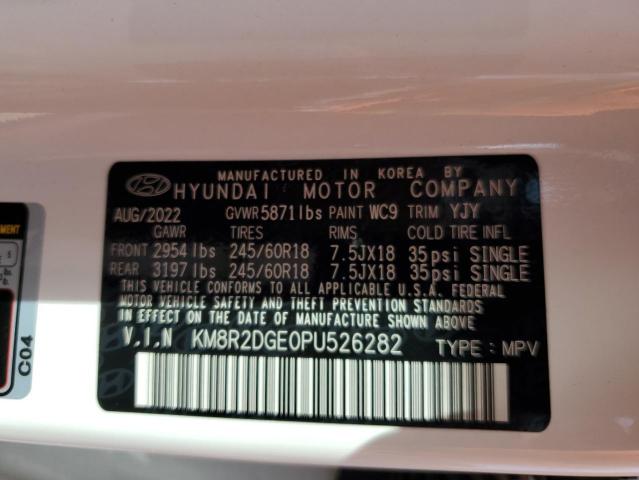 2023 Hyundai Palisade Sel VIN: KM8R2DGE0PU526282 Lot: 50515554