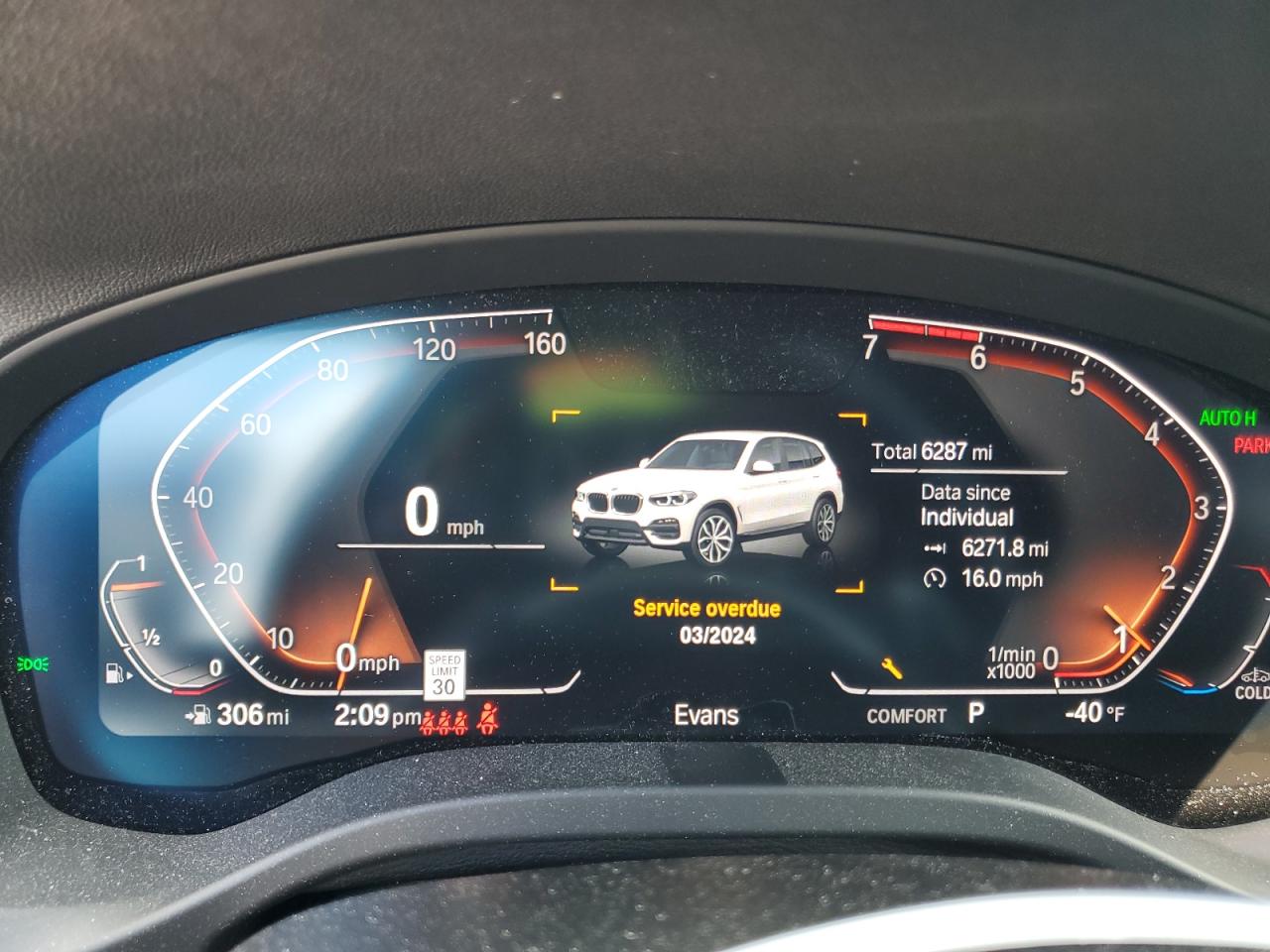 5UXTY5C02M9G47341 2021 BMW X3 xDrive30I