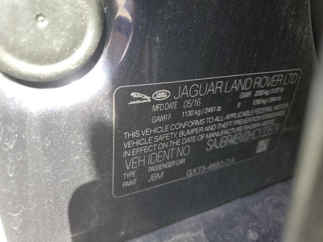 2017 JAGUAR XF SAJBR4BV0HCY33579