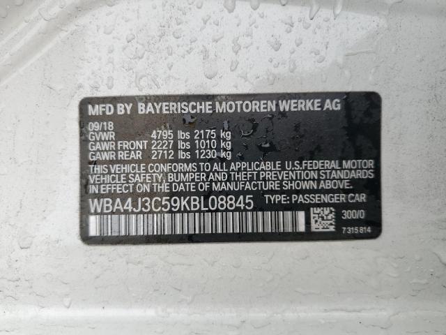 VIN WBA4J3C59KBL08845 2019 BMW 4 Series, 430XI Gran... no.12